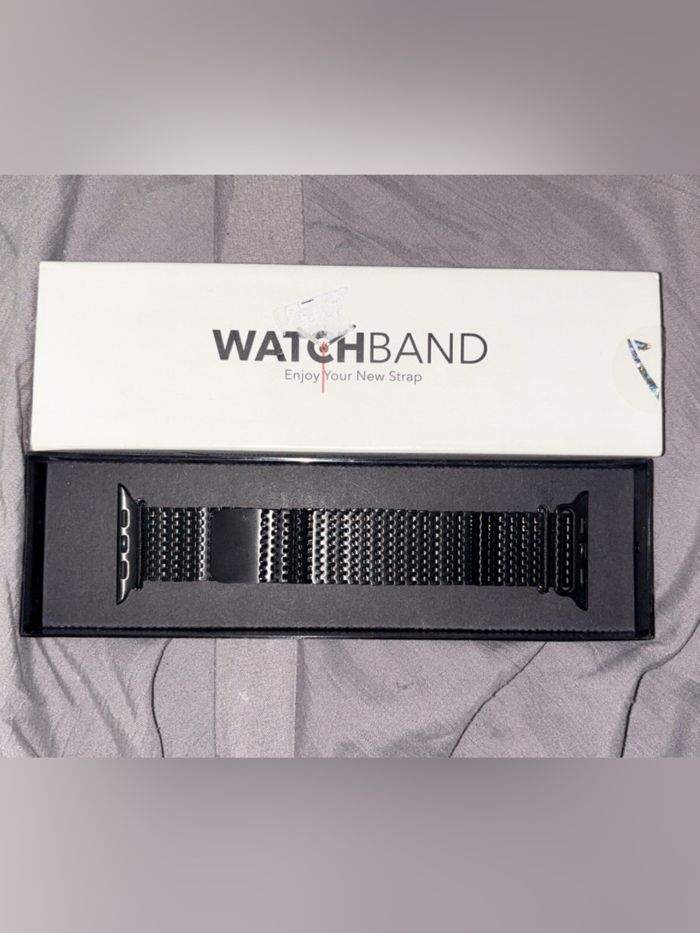 Black Stainless Steel Milanese Watch Band for Men